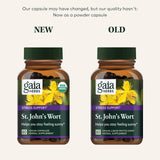 Gaia Herbs St. John's Wort - Natural Stress Support Supplement - with St. John's Wort - 60 Vegan Capsules (20-Day Supply)