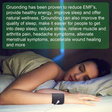 Grounding Wristband Conductive Carbon Leatherette for Better Sleep, Reduce Pain and Inflammation, Reconnect to the Earth Recovery, Safe for Kids and Adults (Grounding Wristband)