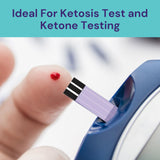 Ketone Test Strips Bundle by BKT. Includes 30 Precision Xtra Blood Strips Plus 3x5 Inch Best Ketone Test Carb Counter Fridge Magnet Fridge Magnet. Ideal for Ketosis Test and Ketone Testing.