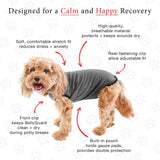 BellyGuard - Dog Recovery Suit, Post Surgery Dog Onesie for Male and Female Dogs, Comfortable Cone Alternative for Large and Small Dogs, Soft Cotton Covers Wound, Stitches. Patented Easy Potty System.