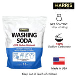 Harris Washing Soda, Sodium Carbonate, Laundry Booster and Multipurpose Cleaner, 10lb