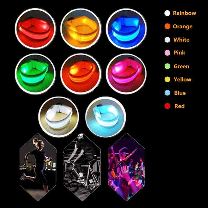 KIRALUMI 8 PCS LED Glow Bracelets, Halloween Light Up Bracelets Set - Glow in The Dark Party Bracelets Favors Supplies for Christmas, Concerts, Festivals, Game Prizes, Sports, Rave Accessories.