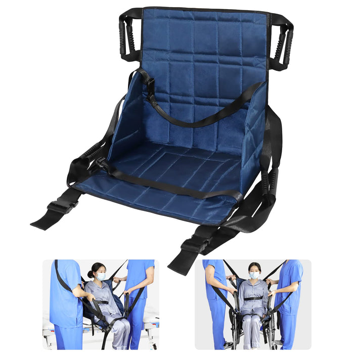 YHK Lift Stair Slide Board Transfer, Evacuation Elevator Slide，Nylon Lift Sling Transfer Board for Body Lift, Turning（with Shoulder Strap）