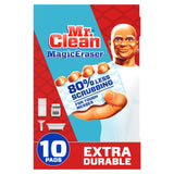 Mr. Clean Magic Eraser, Extra Durable, Multi Purpose Cleaner, Shoe, Bathroom, Shower, and Car Window and Windshield Cleaner, Cleaning Pads, 10 Count