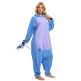 NAITOKE Adults Animal Onesie Halloween Costumes Cosplay Pajamas Purple Blue