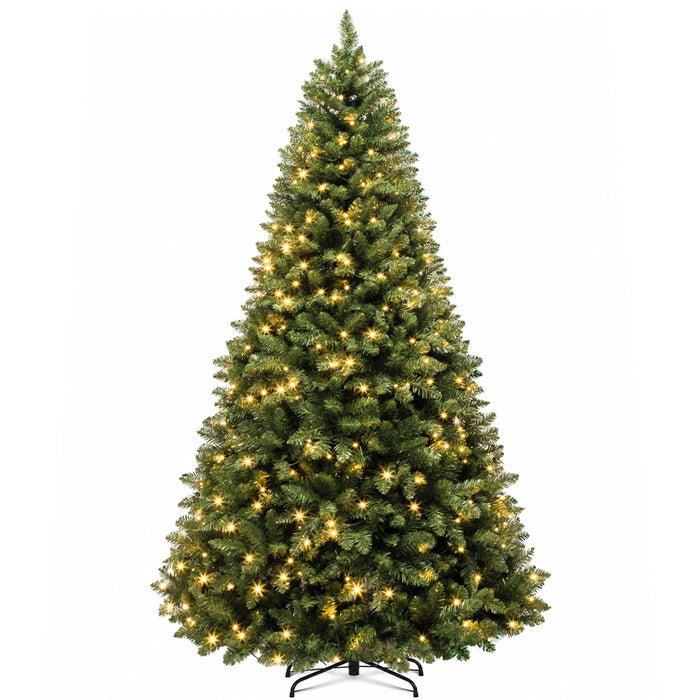 Hykolity 7 ft Prelit Artificial Christmas Tree with 300 Warm White LEDs