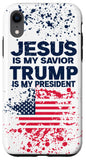 iPhone XR Trump Is My President phone case American Flag Trump 2020 Case