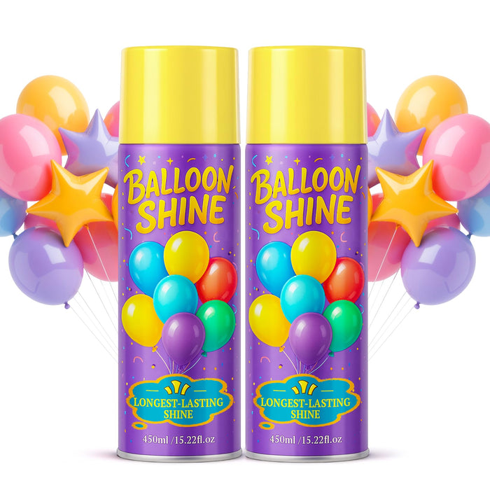 Balloon Shine Spray for Party : 15 oz Balloons Spray Silicone