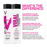 Celeb Luxury Viral Colorwash, Professional Semi-Permanent Hair Color Depositing Shampoo, Hot Pink 8.25 Fl Oz (Pack of 1)