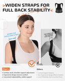 Upgrade Posture Corrector for Women and Men, Back Brace, Back Shoulder Straightener, Full Back Support with Knob and Wire Adjustment Design, Back Pain Relief, Scoliosis and Hunchback Correction, L