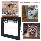 TOPOWN Metal Raccoon One Way Excluder Door One Way Door for Removal Raccoon Trap Contactless Excluder One Way Excluder Valve Raccoon Door One Way Eviction Door for Raccoon Exclusion Device