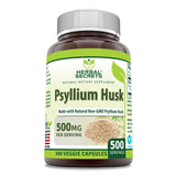 Herbal Secrets Psyllium Husk Supplement | 500 Mg Per Serving | 500 Veggie Capsules | Non-GMO | Gluten Free | Made in USA
