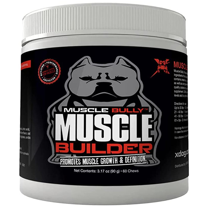 Muscle Bully Muscle Builder for Dogs - Combines Clinically Proven Muscle Building Ingredients That Support Muscle Growth, Size, Definition and Endurance. Ultimate Canine Muscle Building Supplement.