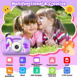 Kids Camera Toy, masterbee Children Camera Toys for Kids Age 3-12, Christmas/Birthday Gifts for Girls, 1080P HD Video Kids Digital Camera, Gift for 3 4 5 6 7 8 9 10 11 12 Year Old Girl