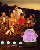AICase 1800mA Rechargeable Portable Mosquito Killer lamp, Bug Zapper Latern,Bug Zapper Trap Light Outdoor and Indoor Cordless Battery Powered Waterproof Bug/Fly Trapper for Home
