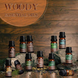 SALKING Woodsy Essential Oils Set for Men, Masculine Essential Oils, 12 x 10ml Natural Fragrance Essential Oils for Diffuser, Candle & Soap Making, Manly Essential Oil Gift for Husband