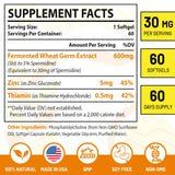 30mg Spermidine Supplement, Liposomal Spermidine, High Absorption, More Potent Than Spermidine 3HCL, Fermented Wheat Germ Extract, Spermidine for Women & Men, Cellular Renewal, Longevity, 60 Softgels