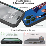 lekutas Trump Case for iPhone 15 Pro Case 6.1 inch, Shockproof Protective Cover Phone Case for iPhone 15 Pro, Upgraded Premium Silicone & Camera Protection Blue