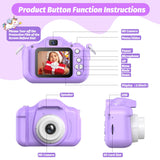 2024 Upgrade Kids Camera, Christmas Birthday Gifts for Girls Boys, 1080P HD Selfie Digital Video Camera for Toddlers, Cute Portable Little Girls Boys Gifts Toys for 3 4 5 6 7 8 9 Years Old