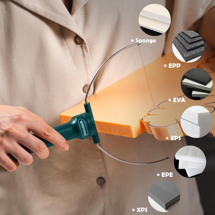 WINONS Hot Wire Foam Cutter Tool, WFC0001 Polystyrene and Styrofoam Cutter with Max. Temp. - 350°C, Hot Wire Cutting Tool for DIY Projects (Kit of 3) (Kit of 3 Heads)