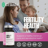 LES Labs Fertility Health – Cycle Regulation, Ovulation & Fertility Support, Hormonal Balance, Ovarian Health – Myo-Inositol, Vitex, Chaste Tree, DIM & Folate – Non-GMO Supplement – 60 Capsules