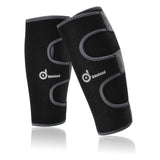 Odoland Calf Compression Sleeve Calf Brace for Calf Pain Relief Strain, Sprain, Tennis Leg and Calf Injury - Guard Leg and Adjustable Shin Splints Support for Sport Recovery Fitness and Running