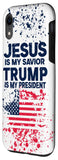 iPhone XR Trump Is My President phone case American Flag Trump 2020 Case