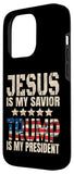 iPhone 15 Pro Trump phone case Jesus Is My Savior Trump Is My President Case