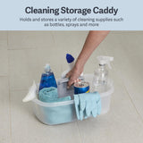 Casabella Plastic Multipurpose Cleaning Storage Caddy with Handle, 1.5-Gallon, Clear