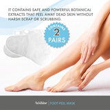 Exfoliating Foot Peel Mask, Soft & Smooth Feet, Peeling Away Rough Dead Skin & Calluses in 1-2 Weeks, Repairing Exfoliant Treatment