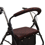 Unisex Rollator Walker Seat and Backrest Rollbar Covers Universal Soft Rollator Accessories Colorful Printing Patterns