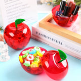 Tanlade Plastic Apple Container Valentine Apple Container Teacher Gifts Bulk Back to School Candy Holder Snow Party Apple Decorations for Valentine Wedding Christmas Party Favor(50 Pcs, Apple)