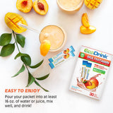 ECODRINK Complete Multivitamin Mix Drink. Peach Mango - 30 Count Refill Pack (Bottle not included)