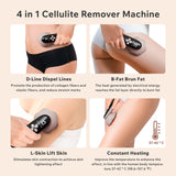 Depsoul Cellulite Massager, Upgraded Body Sculpting Machine 4 in 1 Wireless Cellulite Remover with 4 Modes 10 Levels for Belly, Waist, Arm, Leg, Butt
