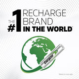 Energizer Rechargeable AAA Batteries, Recharge Universal Triple A Battery Pre-charged, 8 Count