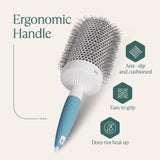 Round Brush for Blow Drying - Extra Large Ceramic Ion Thermal Barrel Brush for Precise Styling and Maximum Volume - Lightweight Round Hair Brush for Smooth, Manageable Hair (2.5 Inch) (Not Electrical)