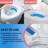 Electric Sitz Bath,Sitz Bath for Hemorrhoids,Sitz Bath for Toilet Seat,Sitz Bath for Postpartum Care,Collapsible Sits Bath Kit for Women,Easy to Store,Flusher Hose,Wide Seat,Deeper Bowl(Electric Blue)