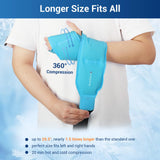 Comfytemp Larger Wrist Ice Pack Wrap for Carpal Tunnel Relief, FSA HSA Eligible, Reusable Longer Gel Wrist Brace Hot Cold Compression for Hand Pain Injury, Achilles Tendonitis, Arthritis, Surgery Gift