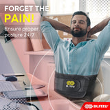 BLITZU Back Brace for Men Lower Back. Pain Relief Products That Support Your Lower and Upper Back, Spine, Sciatica, and Lumbar. Orthopedic Back Cracker for Heavy Lifting With Lumbar Pad Size XL