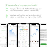 QardioBase X Smart WiFi Scale and Full Body Composition 12 Fitness Indicators Analyzer. App-Enabled for iOS, Android, iPad, Apple Health. Athlete, Pregnancy and Multi-User Modes.