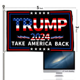 Probsin Trump 2024 Flag 3x5 Ft Decorations Outdoor Double Sided 3 Ply Heavy Duty Black Flag Take America Back Banner Party Supplies Yard Signs Home Decor Hanging Poster with 2 Brass Grommets