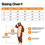 ressber Unisex Adult Onesie Pajamas Animal One Piece Halloween Costume Christmas Sleepwear Jumpsuit (Monkey, Small)