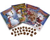 24 Chocolate days to Christmas Advent Calendar (Pack of 3) with By The Cup Christmas Stickers