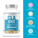 NutraOne Nutrition CLAOne Supplement from Conjugated Linoleic Acid (CLA) Natural Supplement* (90 Capsules)