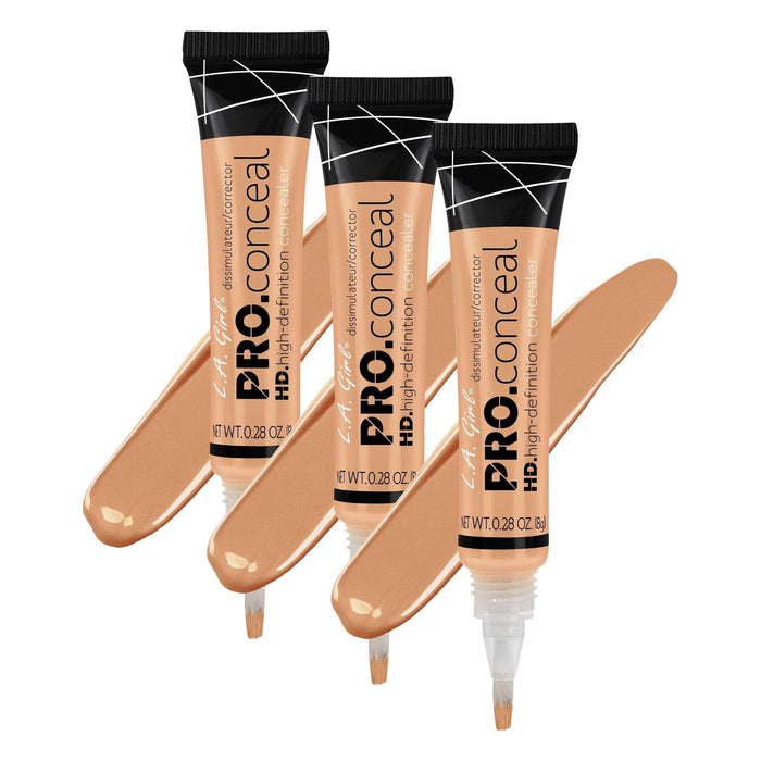 L.A. Girl HD Pro.Conceal, Tawny GC959 (Pack of 3)