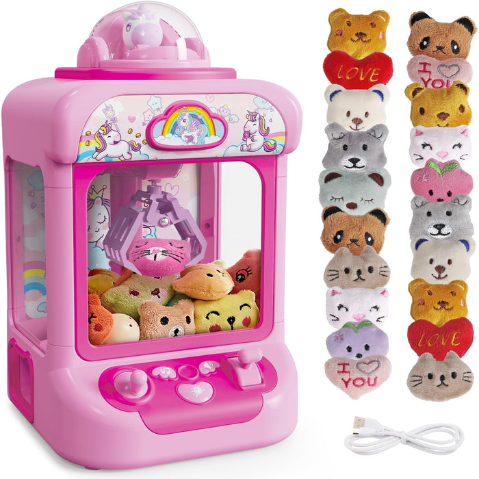 Marlrin Claw Machine for Kids, Mini Vending Machine Girls Unicorn Toys
