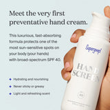 Supergoop! Handscreen SPF 40 - Pack of 2, 1 fl oz - Preventative Hand Cream for Dry Cracked Hands - Fast-Absorbing, Non-Greasy Formula - With Sea Buckthorn, Antioxidants & Natural Oils