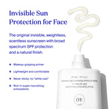 Supergoop! Unseen Sunscreen - SPF 40 - Invisible, Broad Spectrum Face Sunscreen - 1 fl oz - Weightless, Scentless, and Oil Free - For All Skin Types and Skin Tones