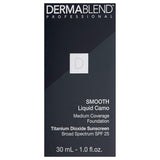 Dermablend Smooth Liquid Foundation with SPF 25, 1 Fl. Oz, 40N Chestnut, For Medium Skin with Neutral Undertones