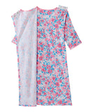 Silverts Open Back Hospital Gowns for Women - Night Gowns for Elderly Women, Post Surgery Clothing for Women, Adaptive Clothing for Women | Bedridden Patient Clothing - Cherry Blossom XL